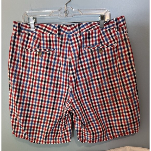 Vineyard Vines Red white and blue checkered Breaker shorts size 36 100% Cotton - Picture 6 of 6